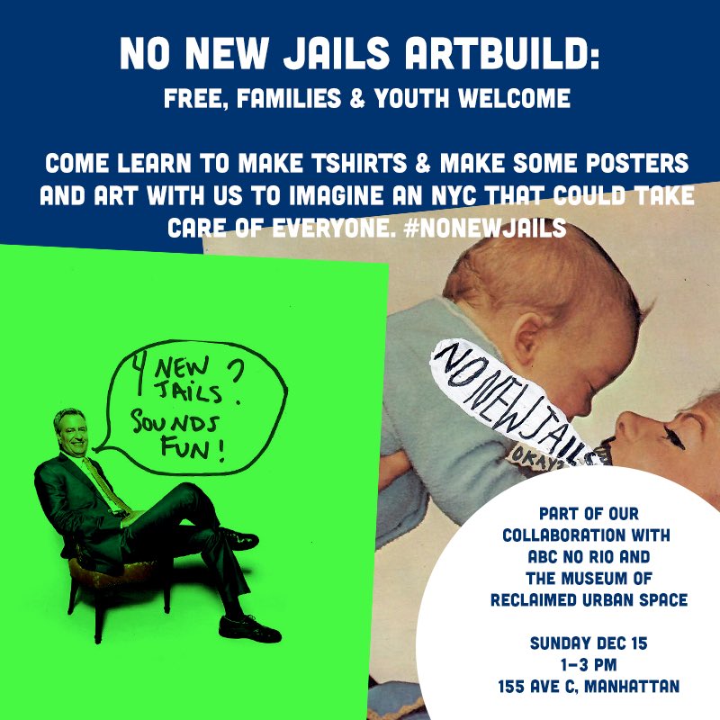 No New Jails Art Build